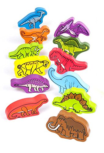 Hape Prehistoric Dinosaurs Toddler Wooden Activity Block Set