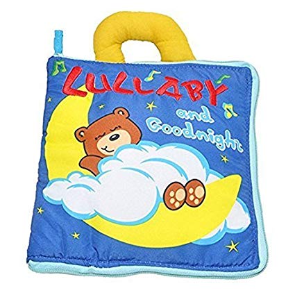 MyToy Little Bear Soft Activity Books for Children Toddler- Sleep Books Baby Toys Early Learning and Preschool Boys and Girls- Soft Fabric,Book For Sensory
