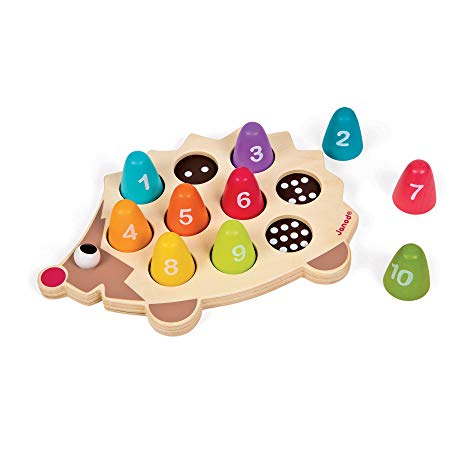 Janod Wooden Number Hedgehog Playset