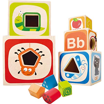 J'adore ABC Nesting Blocks and Stacking Sorter Toy