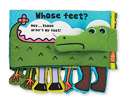 Melissa & Doug Soft Activity Baby Book - Whose Feet?