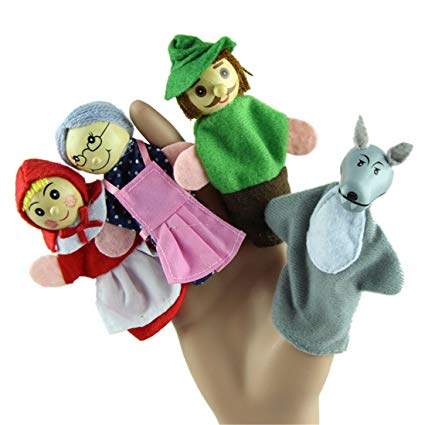 Hemlock Finger Puppet toy, Toddler Educational Toys Storytelling Doll (A)