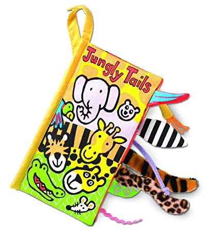Jellycat Soft Cloth Books, Jungly Tails